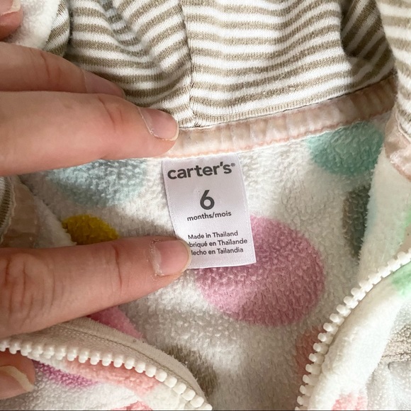 Carter’s fleece zip up hoodie - Picture 5 of 5
